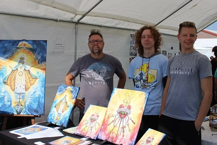 Paul with Hudson and Heron at CAF '24