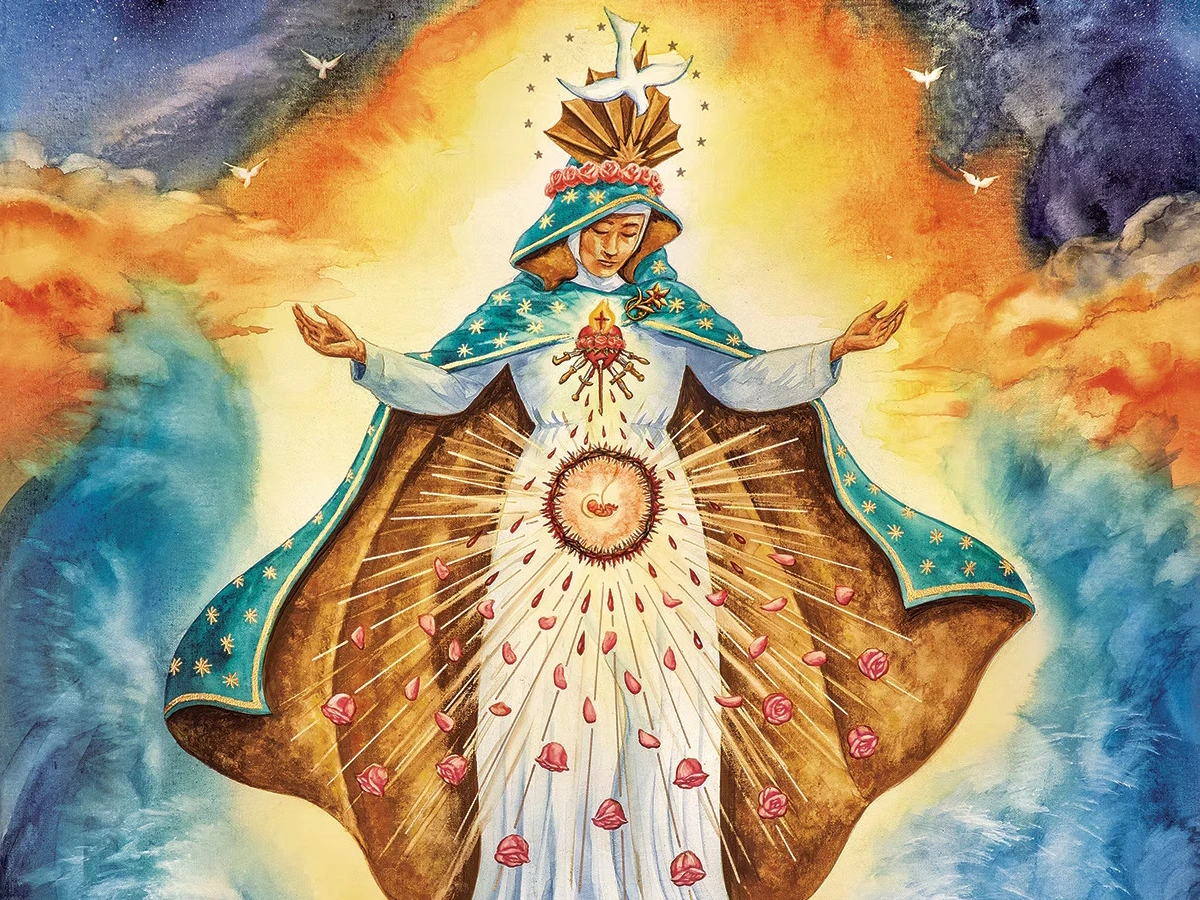 Stella Tempesta Maris, headpiece inset
